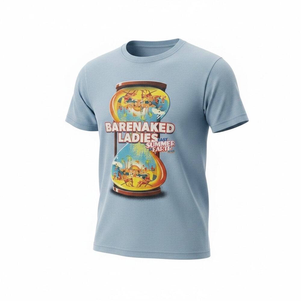 Barenaked Ladies 2023 Tour T-Shirt Last Summer on Earth Concert Blue Large